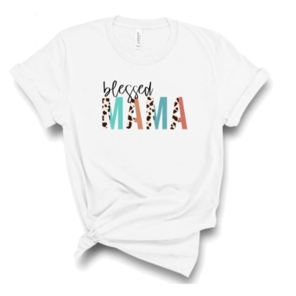 Erupting Gem Tops - Blessed Mom T- Shirt